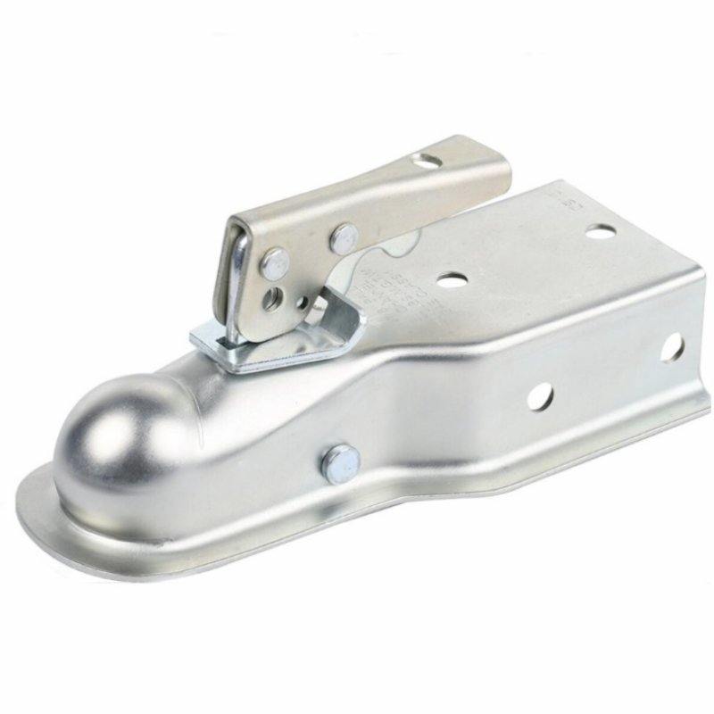 Straight Trailer Coupler 2" Ball 2" Channel Width 3500 Lbs trailer Tongue Coupler